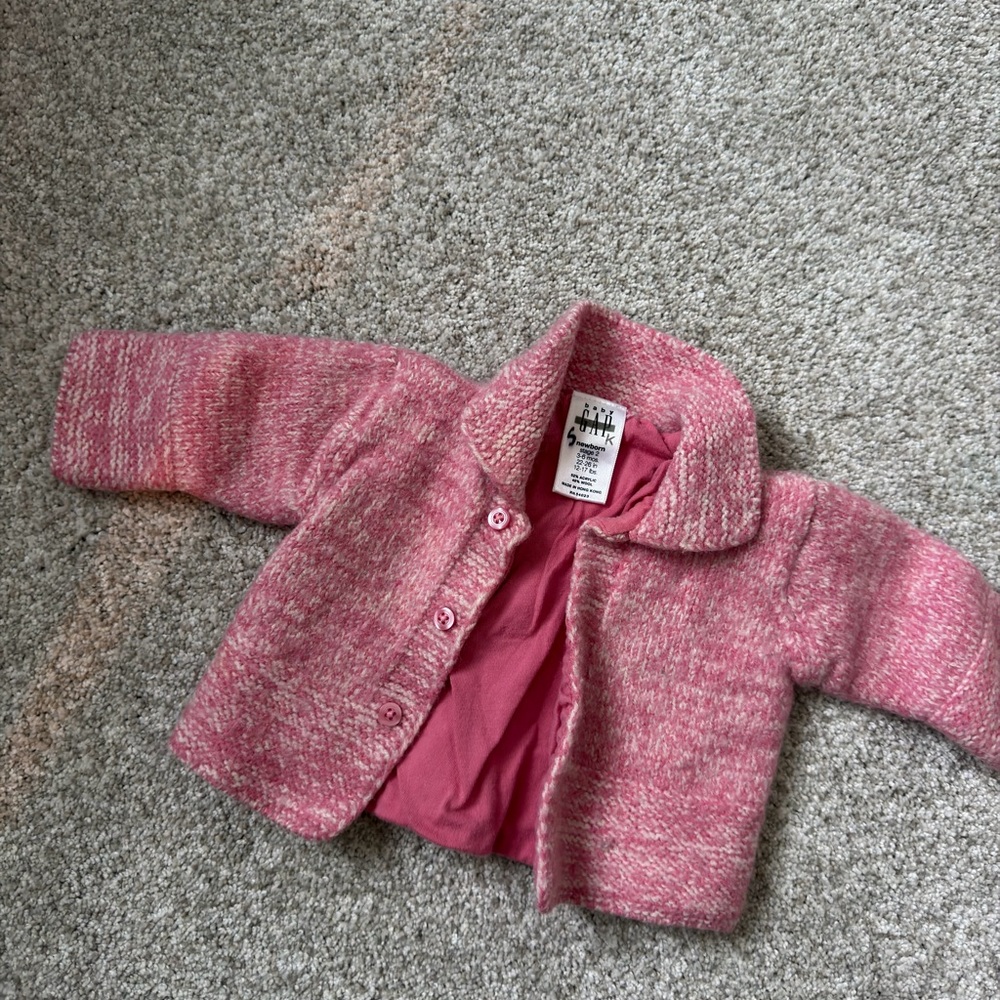 GAP Pink Knit Kids Jacket
